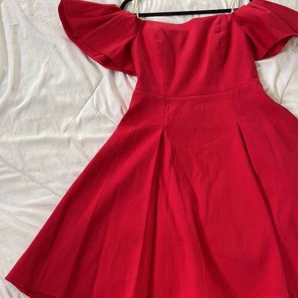 Silk Blend A-Line Cocktail Dress built in Corset with Boning - Picture 14 of 14